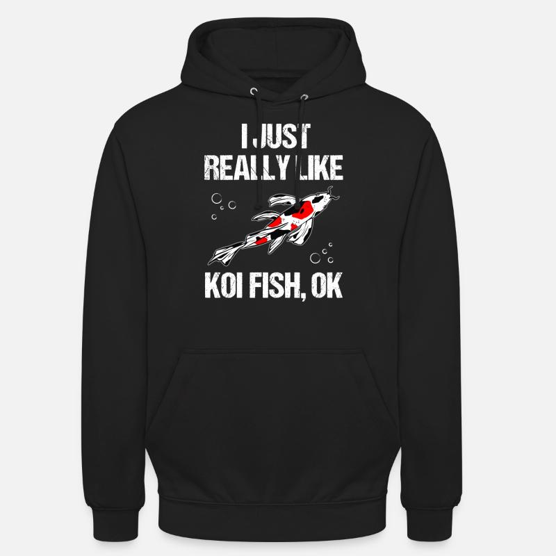 Koi Fish Purists Statement - Unisex Hoodie - black