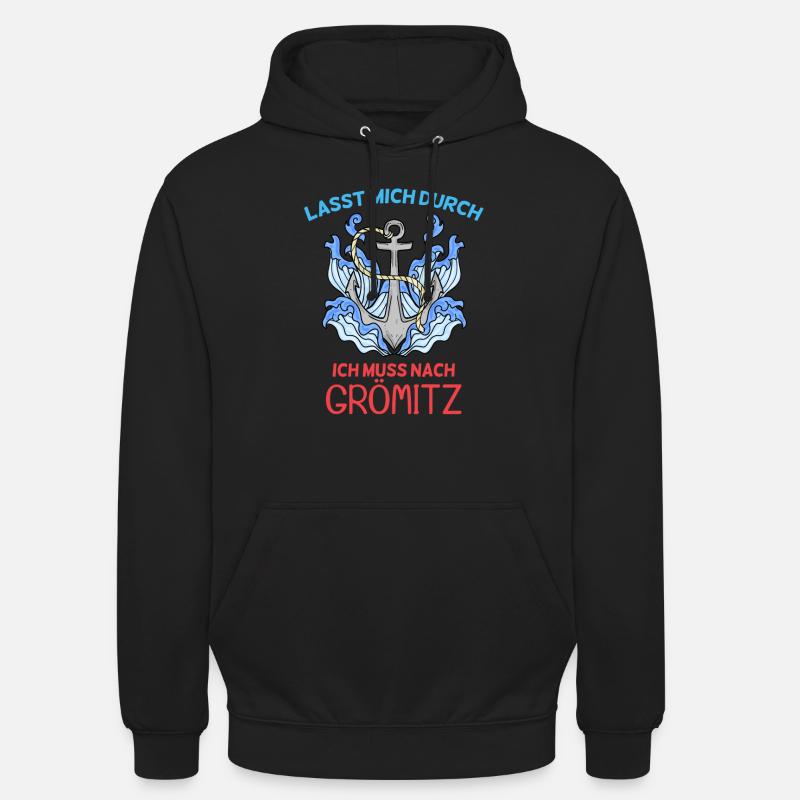 Grömitz Spruch - Unisex Hoodie - Schwarz
