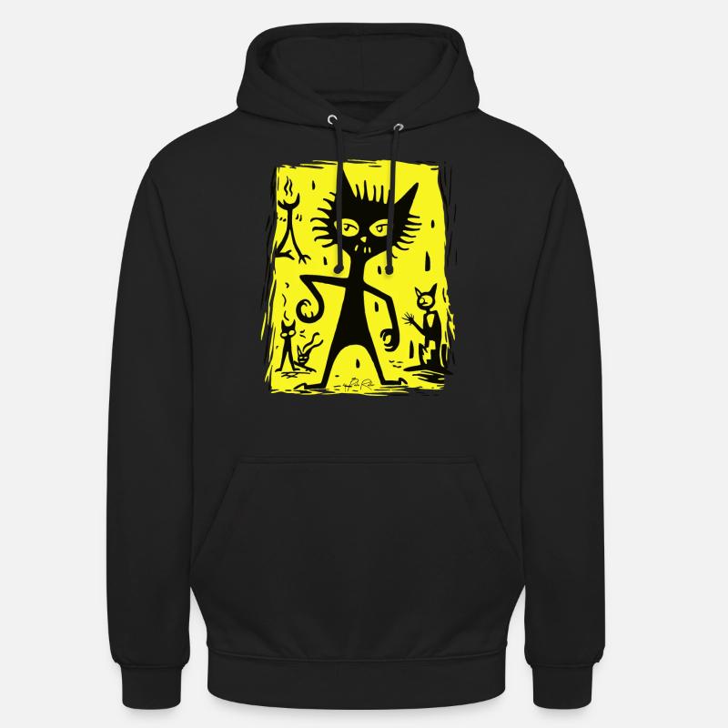 Chat démoniaque de l’enfer - Sweat-shirt à capuche unisexe - noir