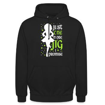 Irish Dance Irish Dancing - Unisex Hoodie - black - Front - Alina (178cm) & Michal (187cm)
