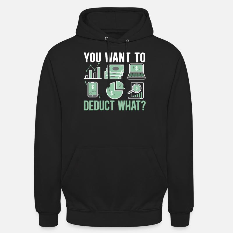 Comptable Contrôleur Comptable Responsable Financier - Sweat-shirt à capuche unisexe - noir