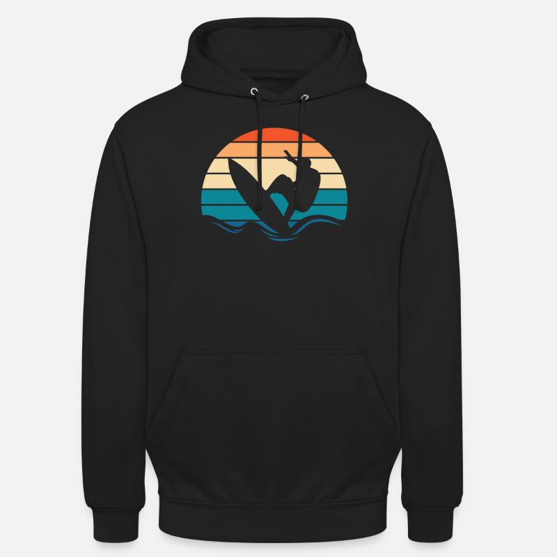Surfeur Surf - Sweat-shirt à capuche unisexe - noir