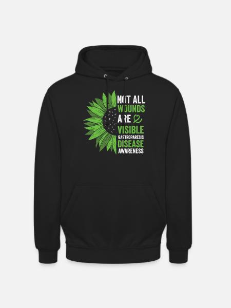 Visible strength against gastroparesis - Unisex Hoodie - black
