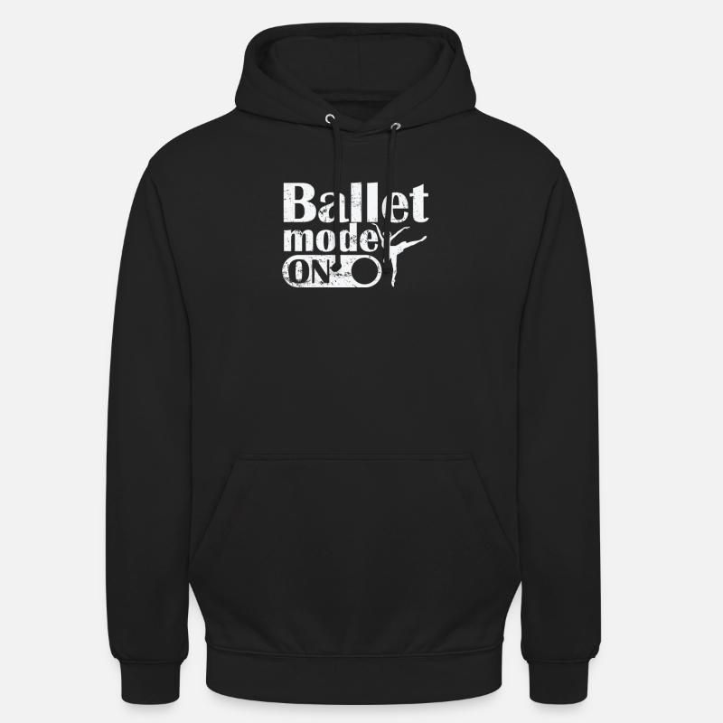 Mode Ballet activé - Sweat-shirt à capuche unisexe - noir
