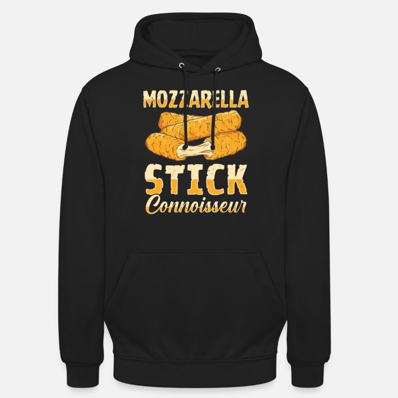 Mozzarella Sticks Cheese - Unisex Hoodie - black