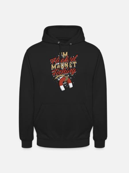 Magnetfischen Magnetangeln - Unisex Hoodie - Schwarz
