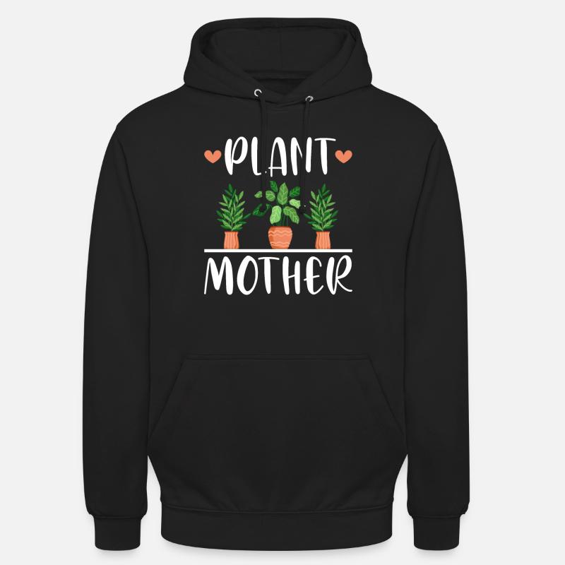 Pflanzenmutter Mutter Gartenpflanzen Blume - Unisex Hoodie - Schwarz