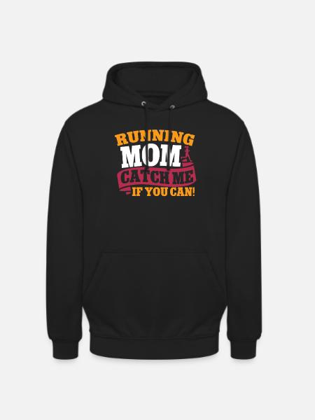 Running Mom Marathon Runner Jogging - Sweat-shirt à capuche unisexe - noir