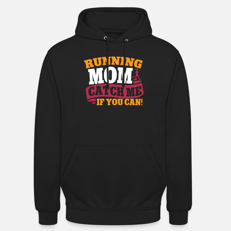 Running Mom Marathon Runner Jogging - Sweat-shirt à capuche unisexe - noir