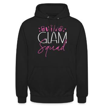 Skincare Esthetician Skin - Unisex Hoodie - Schwarz - Vorne - Alina (178cm) & Michal (187cm)