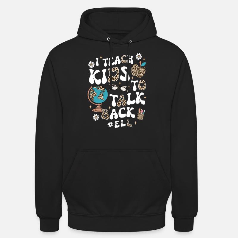 Professeur d’anglais Professeur d’anglais - Sweat-shirt à capuche unisexe - noir