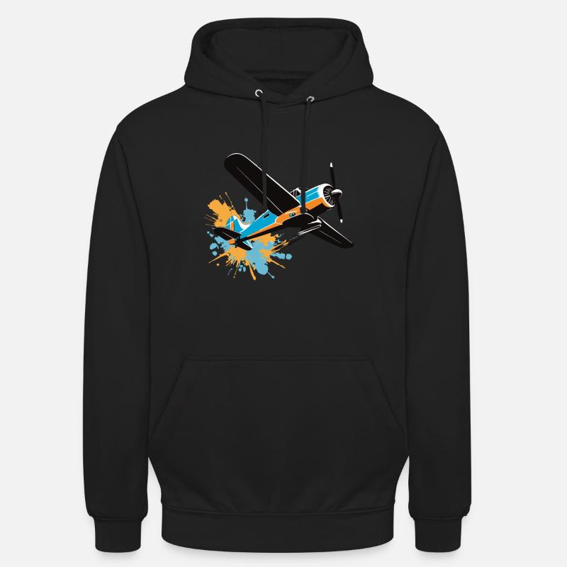 Modellflugzeug Pilot Flugzeug Hobby Design - Unisex Hoodie - Schwarz