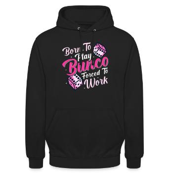 Bunco - Unisex Hoodie - Schwarz - Vorne - Alina (178cm) & Michal (187cm)