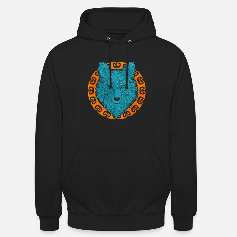 Niedliches Polarfuchs-Geschenk - Unisex Hoodie - Schwarz