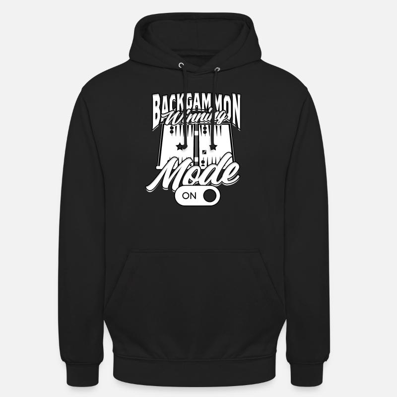 Mode gagnant Backgammon activé - Sweat-shirt à capuche unisexe - noir