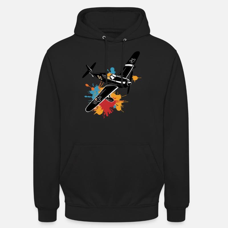 Modellflugzeug Pilot Flugzeug Hobby Design - Unisex Hoodie - Schwarz