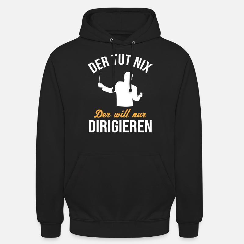 Harmloser Dirigent - Witziges Geschenk - Unisex Hoodie - Schwarz