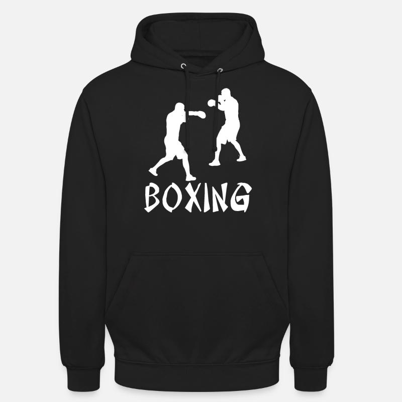 Boxe - Sweat-shirt à capuche unisexe - noir