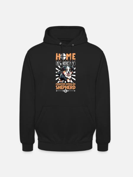 Home - Miniature American Shepherd - Unisex Hoodie - black
