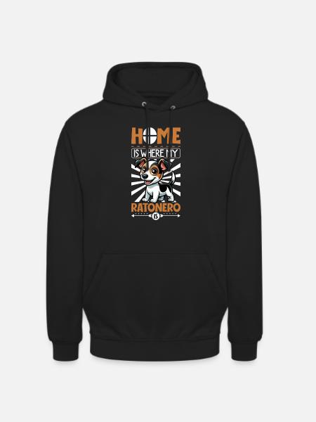 Home - Ratonero Bodeguero Andaluz - Unisex Hoodie - black