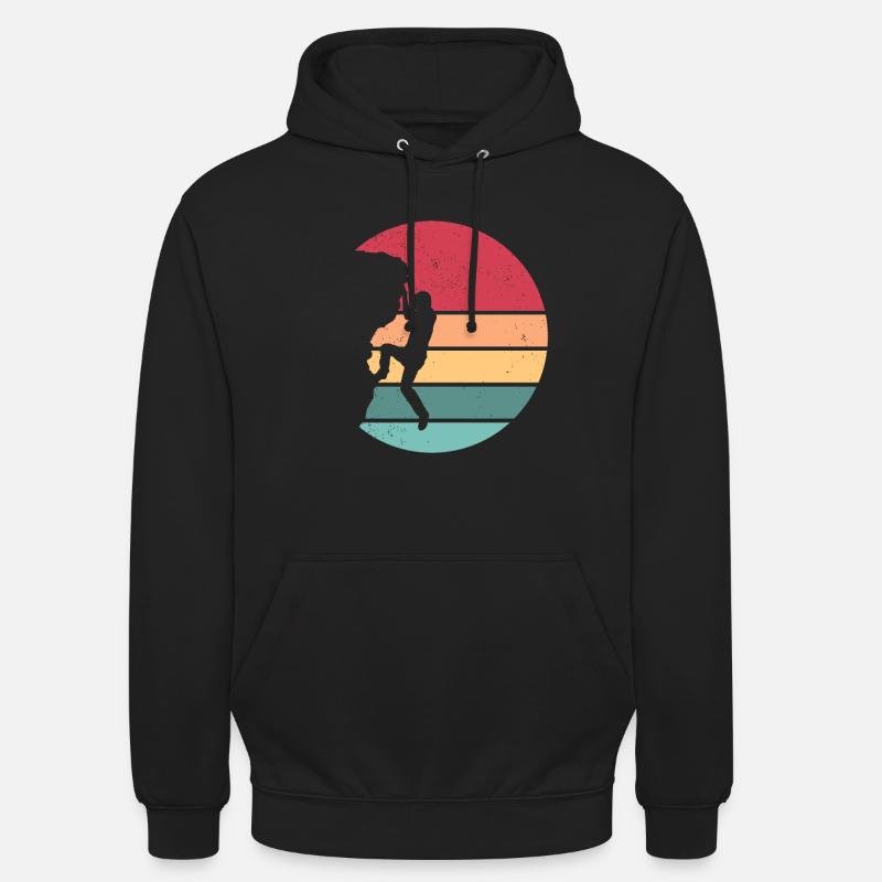 Klettern Mountain Boulder Climble Climber - Unisex Hoodie - Schwarz