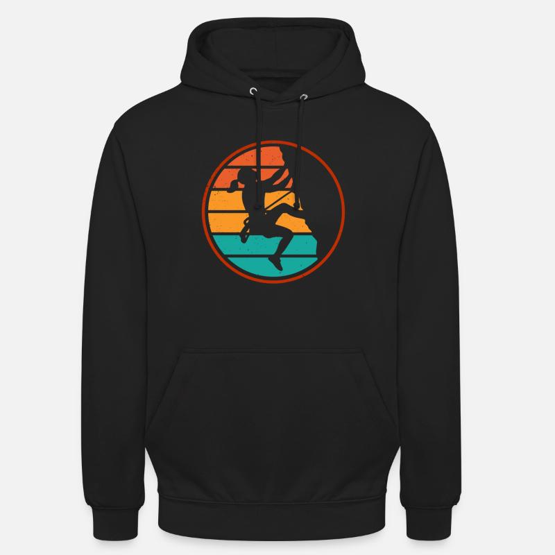 Klettern Mountain Boulder Climble Climber - Unisex Hoodie - Schwarz