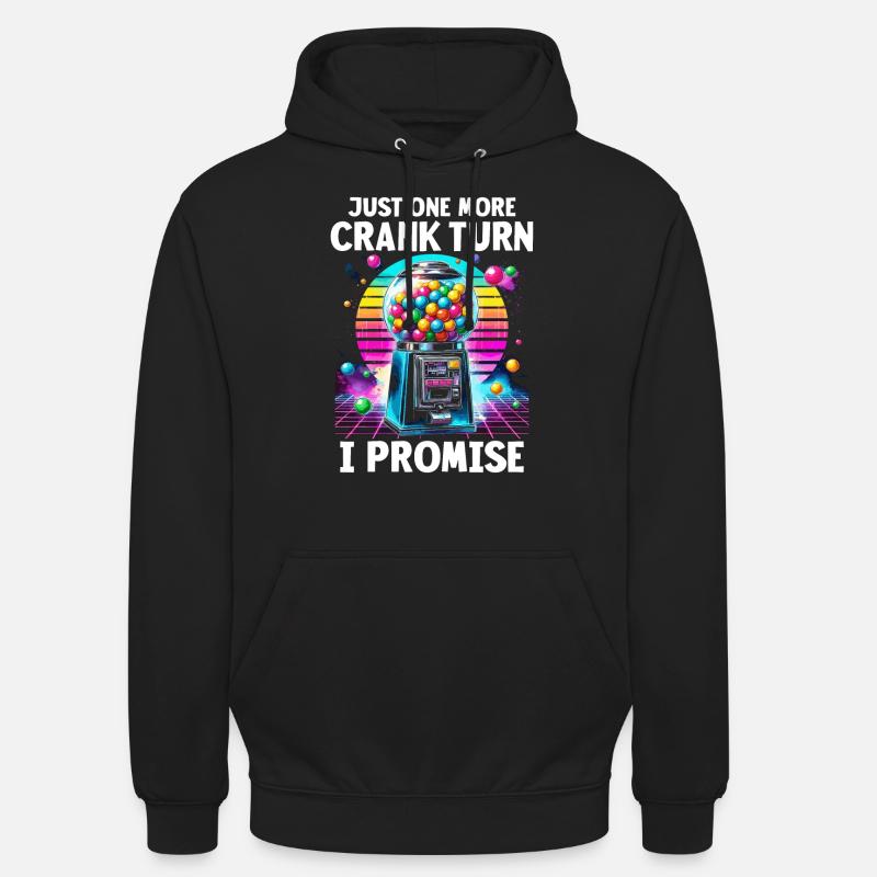 Machine à chewing-gum - Sweat-shirt à capuche unisexe - noir