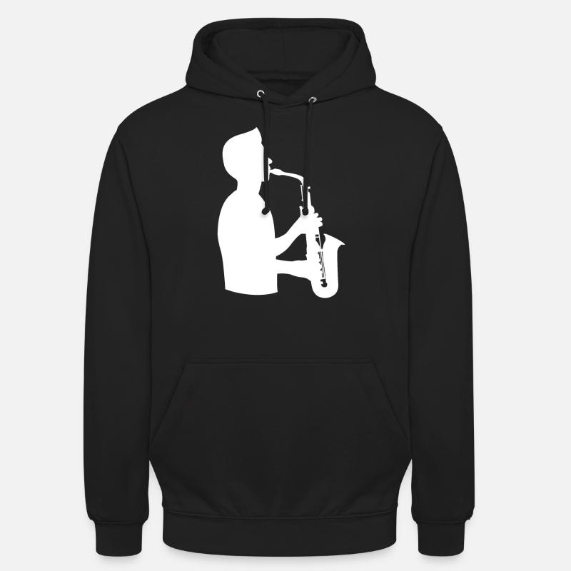 Saxophone Virtuose Passion - Sweat-shirt à capuche unisexe - noir
