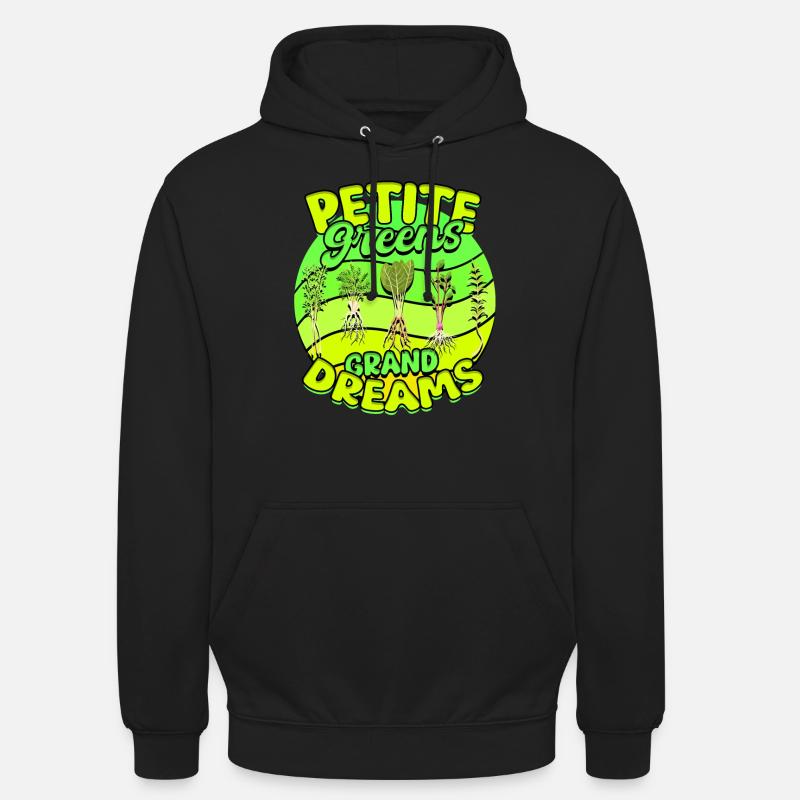 Micro-pousses Micro-pousses - Sweat-shirt à capuche unisexe - noir