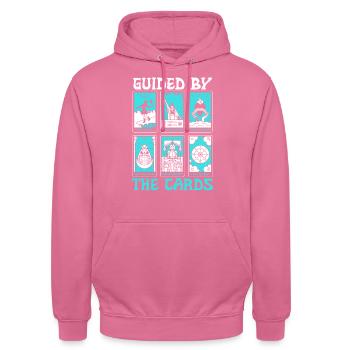 Tarotkartenleser, Kartomantien-enthusiast, - Unisex Hoodie - Pink - Vorne - Alina (178cm) & Michal (187cm)