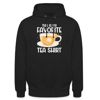 Tea Drinker Tea - Unisex Hoodie - black - Front - Alina (178cm) & Michal (187cm)