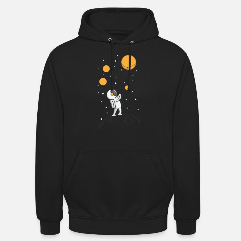 Astronaut in distant space - Unisex Hoodie - black