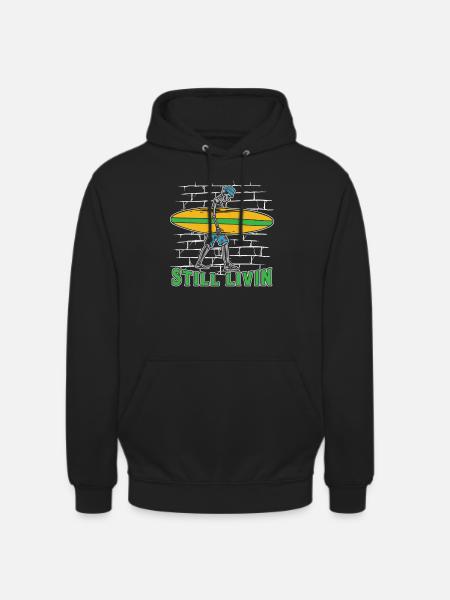 Surfer Surfen - Unisex Hoodie - Schwarz