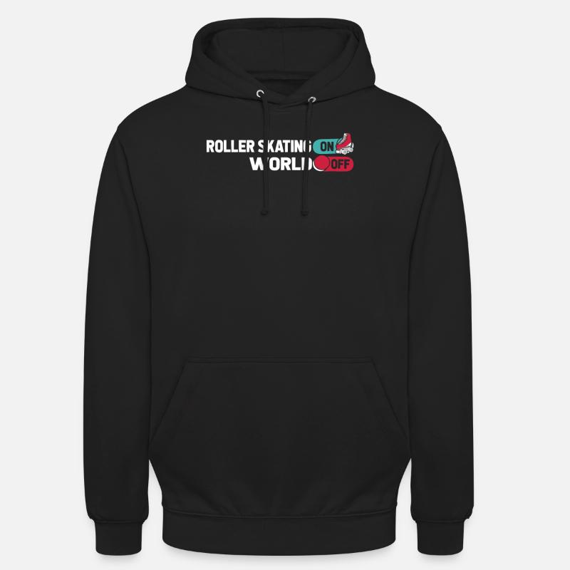 Roller Skates Roller Skating - Unisex Hoodie - black