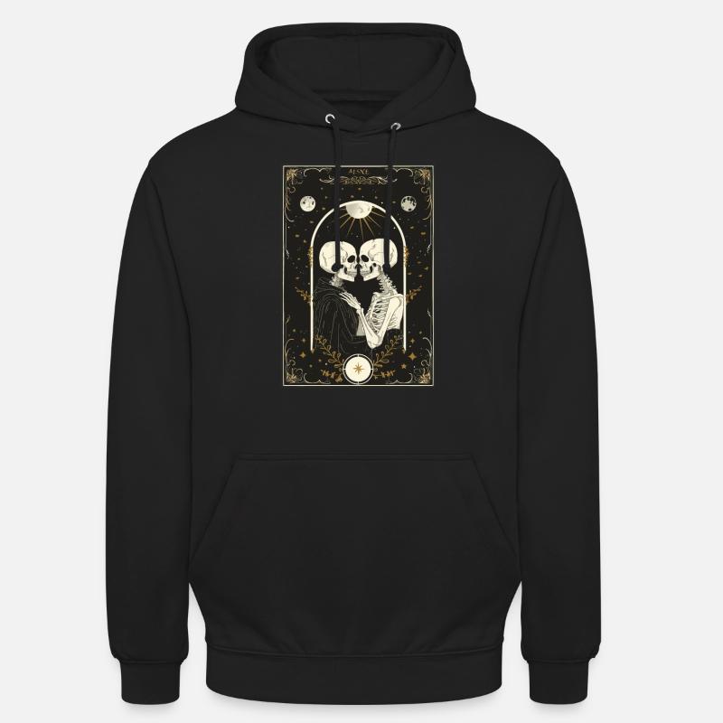 Die Liebenden Tarot - Unisex Hoodie - Schwarz