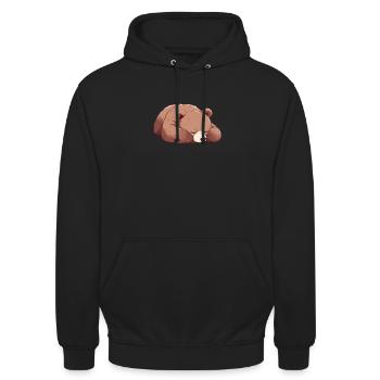 Grizzli Ours brun - Sweat-shirt à capuche unisexe - noir - Devant - Alina (178cm) & Michal (187cm)