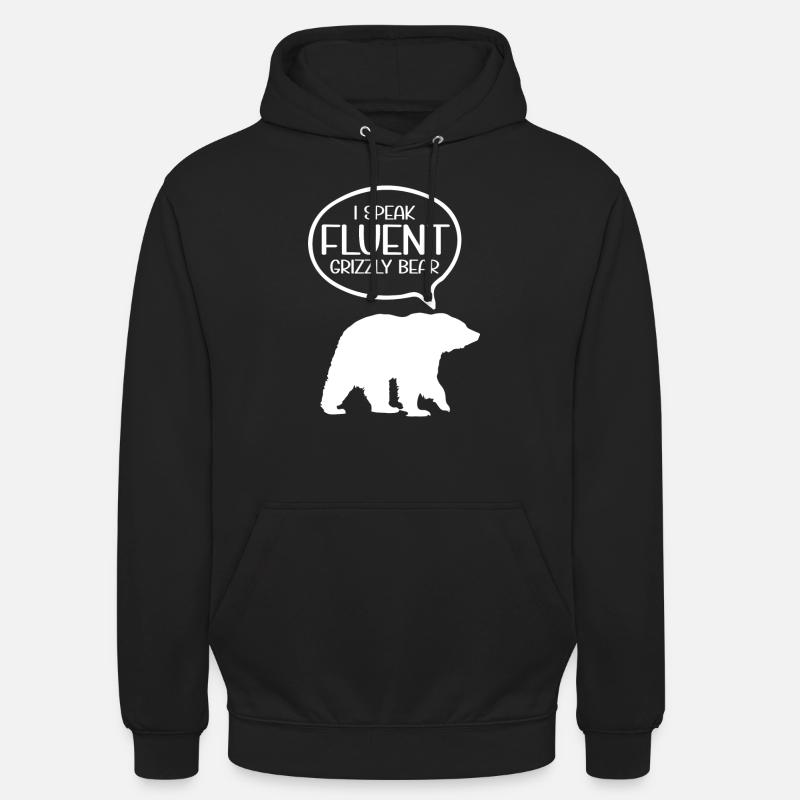 Grizzli Ours brun - Sweat-shirt à capuche unisexe - noir