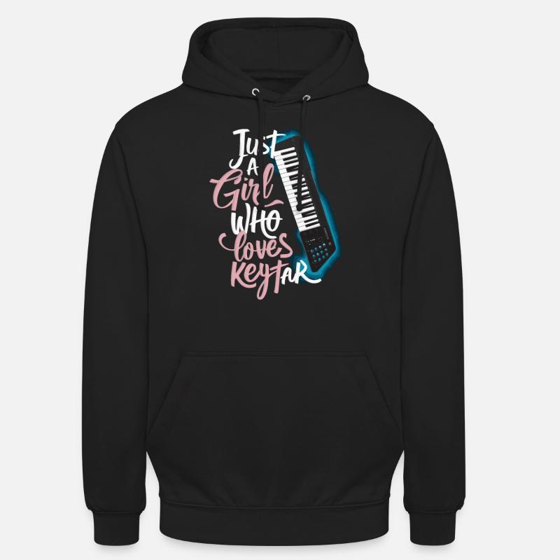 Keytar Keyboard Geschenk - Unisex Hoodie - Schwarz