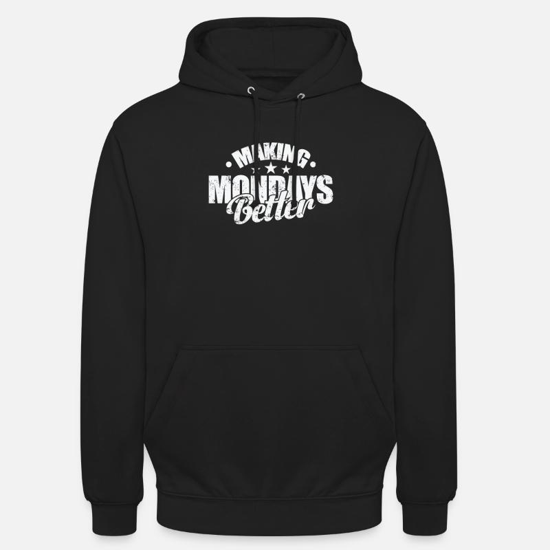 Améliorer les lundis - Sweat-shirt à capuche unisexe - noir