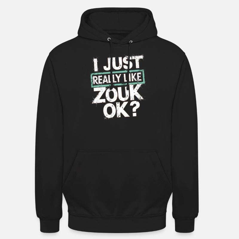 Cadeau de danse Zouk - Sweat-shirt à capuche unisexe - noir