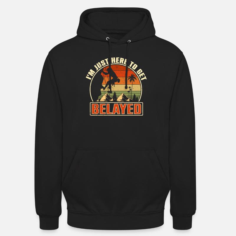 Klettern Mountain Boulder Climble Kletterer - Unisex Hoodie - Schwarz