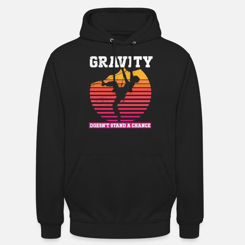 Klettern Mountain Boulder Climble Kletterer - Unisex Hoodie - Schwarz