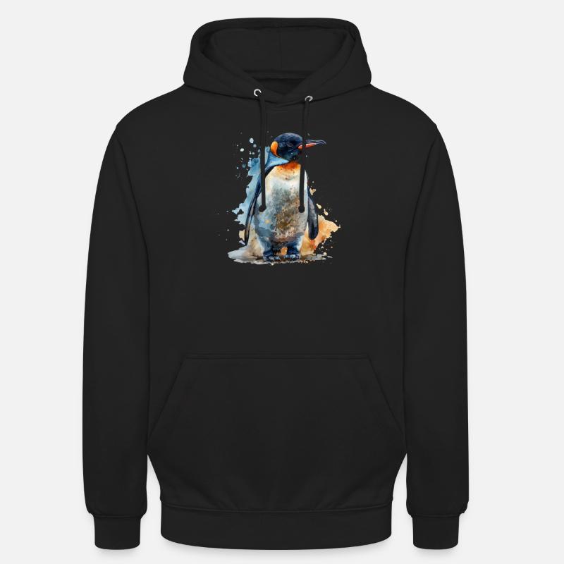 Pingouin Kawaii Pingouin mignon - Sweat-shirt à capuche unisexe - noir