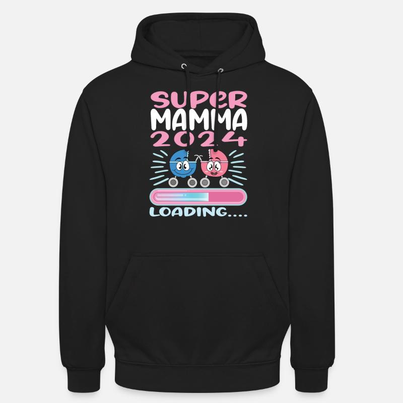 Super Mamma 2024 Loading - Unisex Hoodie - black