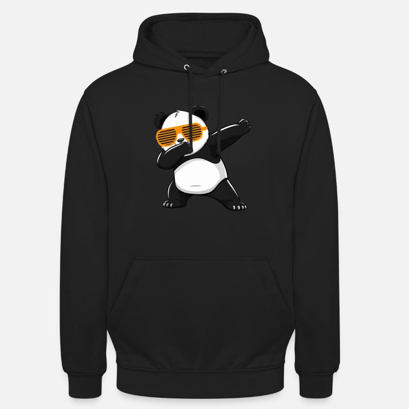 Panda Panda Ours Drôle - Sweat-shirt à capuche unisexe - noir