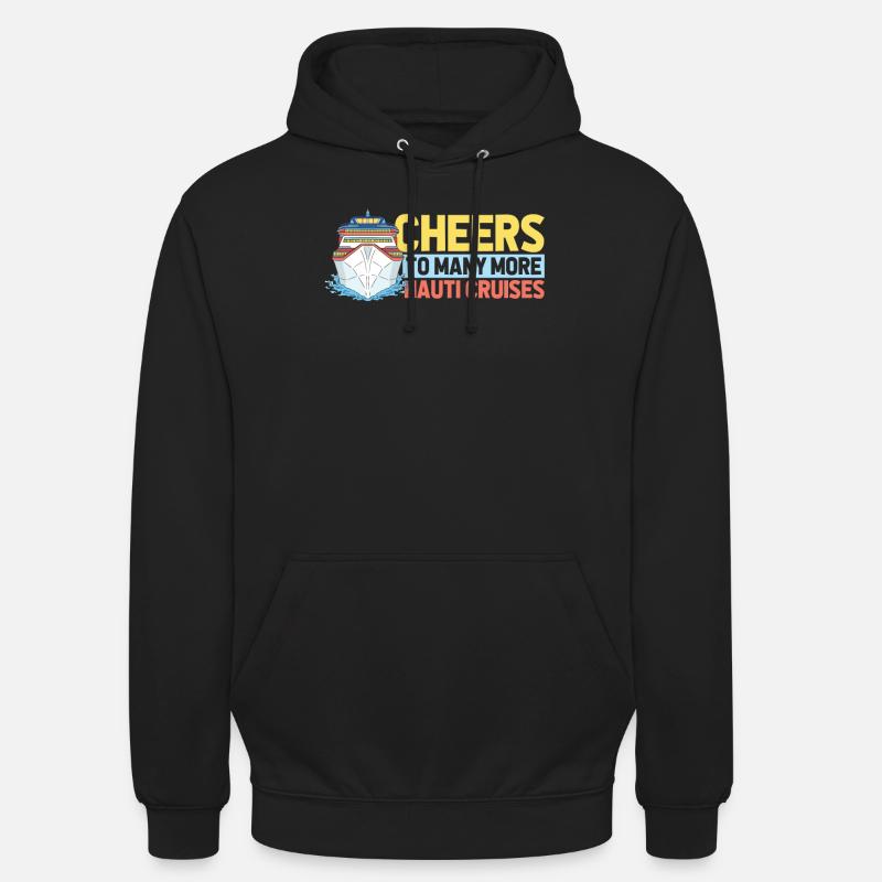 Croisière d’anniversaire à Kreuzfahrt - Sweat-shirt à capuche unisexe - noir