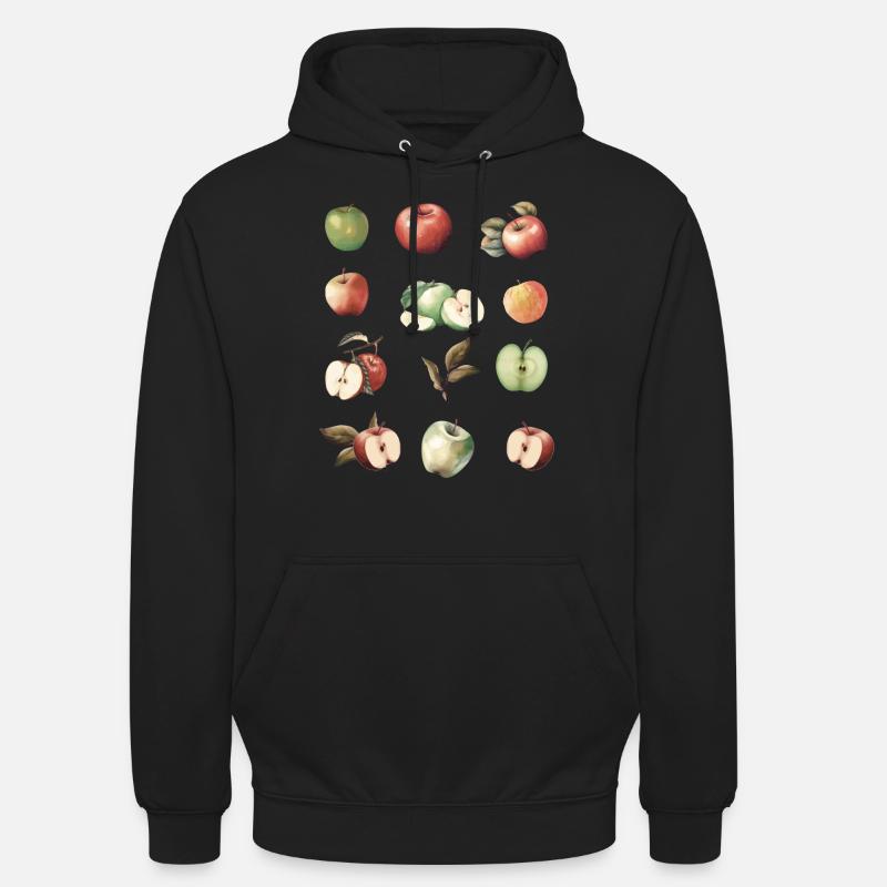 Different Apple Varieties - Unisex Hoodie - black