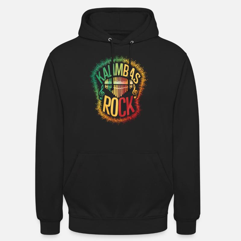 Idiophon Kalimba Geschenk - Unisex Hoodie - Schwarz