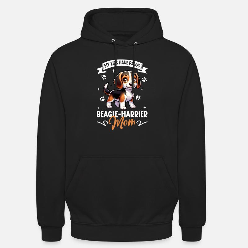 Maman Beagle Harrier - Sweat-shirt à capuche unisexe - noir