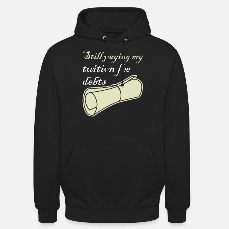 Frais de scolarité Étudiant - Sweat-shirt à capuche unisexe - noir